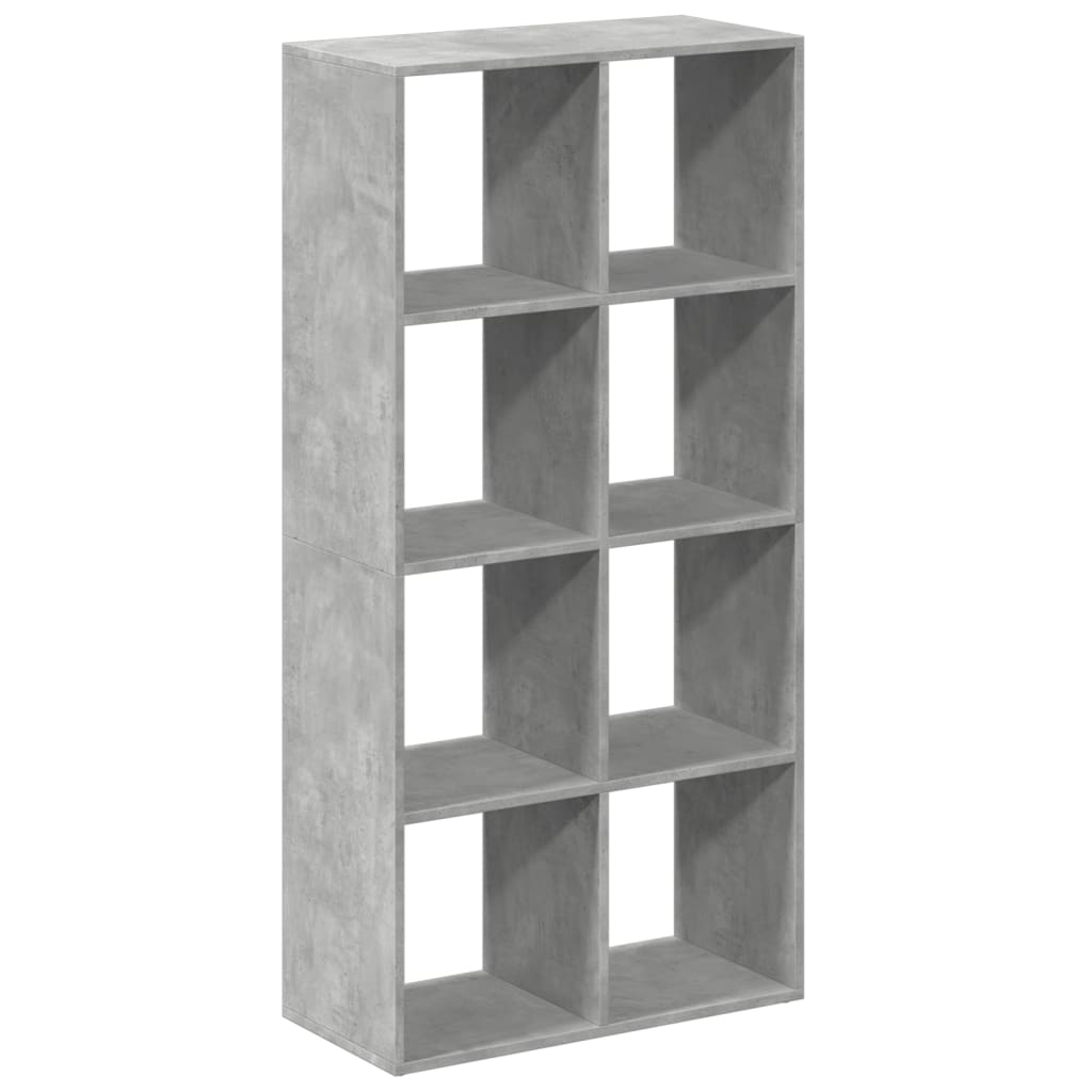 Libreria Divisorio Grigio Cemento 69,5x29x137,5cm in Truciolato