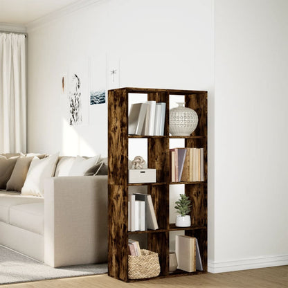 Libreria Divisorio Rovere Fumo 69,5x29x137,5cm in Truciolato