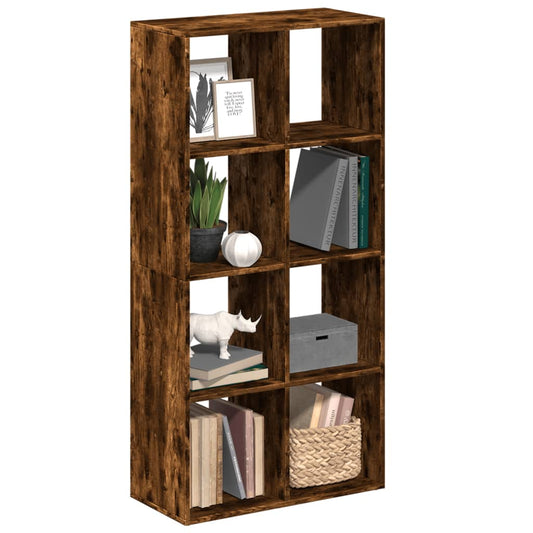 Libreria Divisorio Rovere Fumo 69,5x29x137,5cm in Truciolato