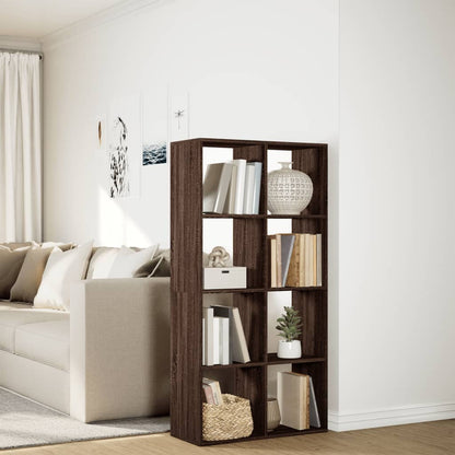 Libreria Divisorio Rovere Marrone 69,5x29x137,5cm in Truciolato