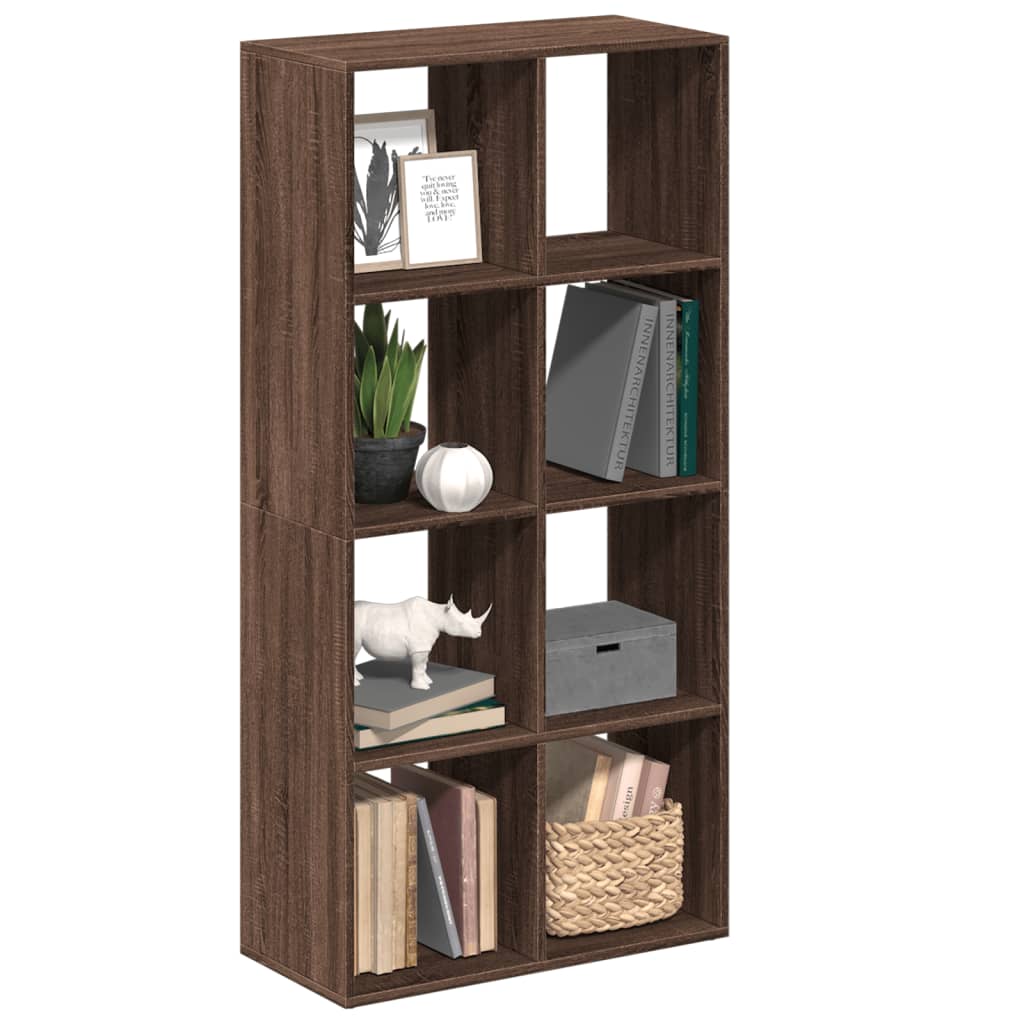 Libreria Divisorio Rovere Marrone 69,5x29x137,5cm in Truciolato