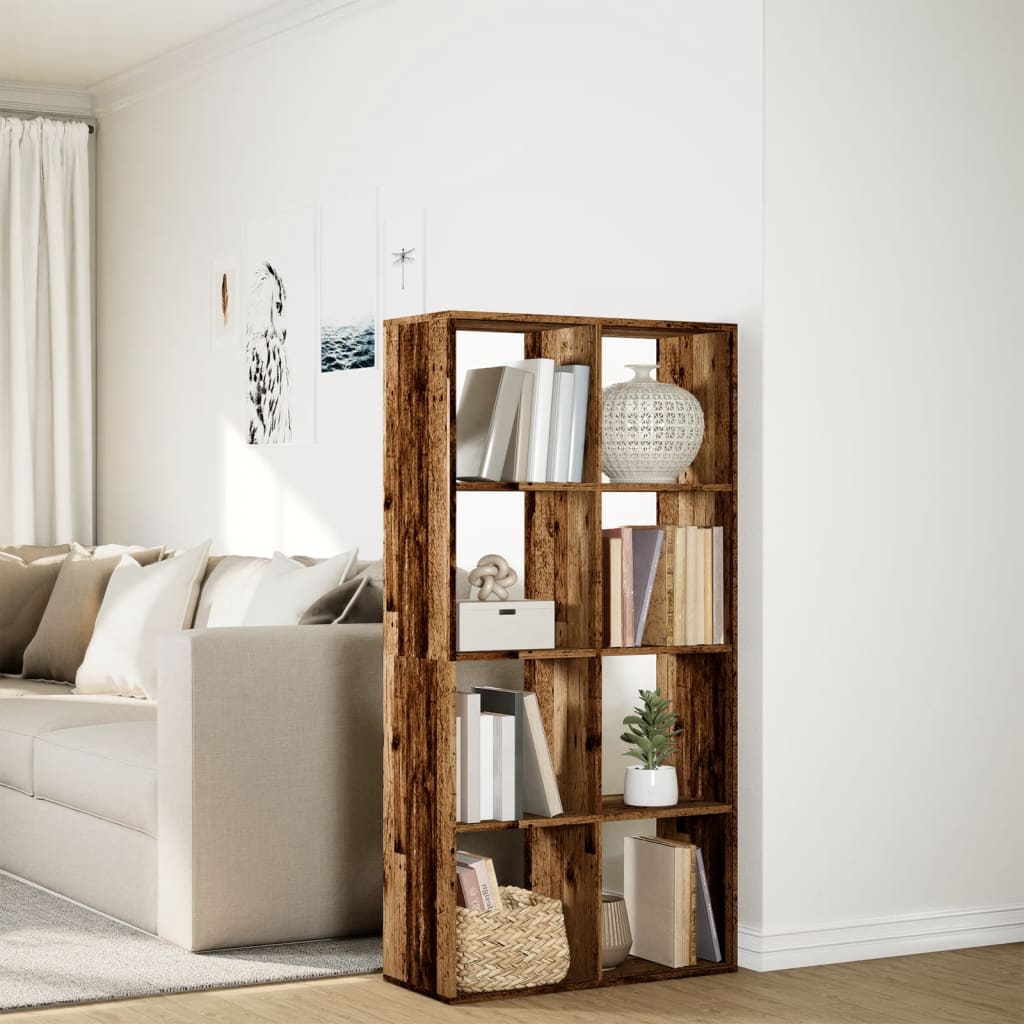 Libreria Divisorio Legno Antico 69,5x29x137,5 cm in Truciolato