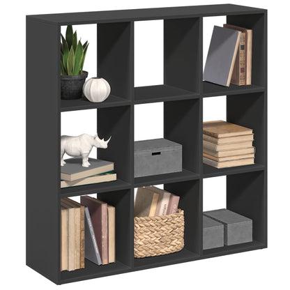 Libreria Divisorio Nera 102x29x103,5 cm in Truciolato