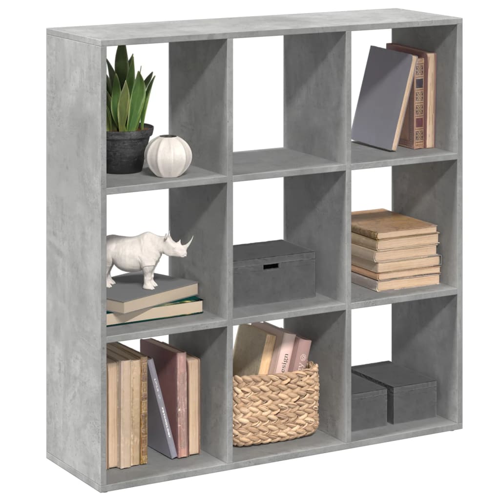 Libreria Divisorio Grigio Cemento 102x29x103,5 cm in Truciolato