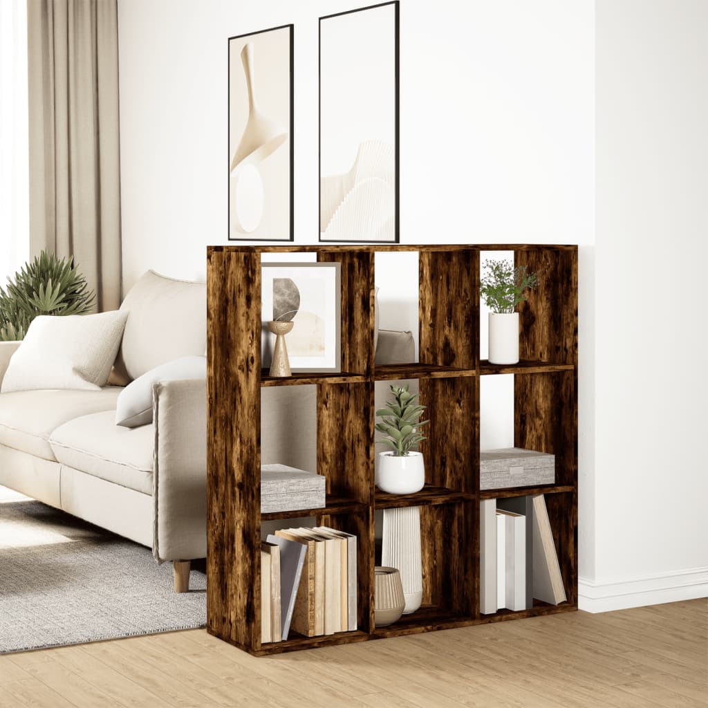 Libreria Divisorio Rovere Fumo 102x29x103,5 cm in Truciolato