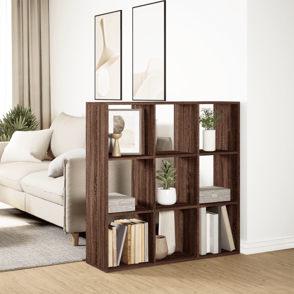 Libreria Divisorio Rovere Marrone 102x29x103,5 cm in Truciolato