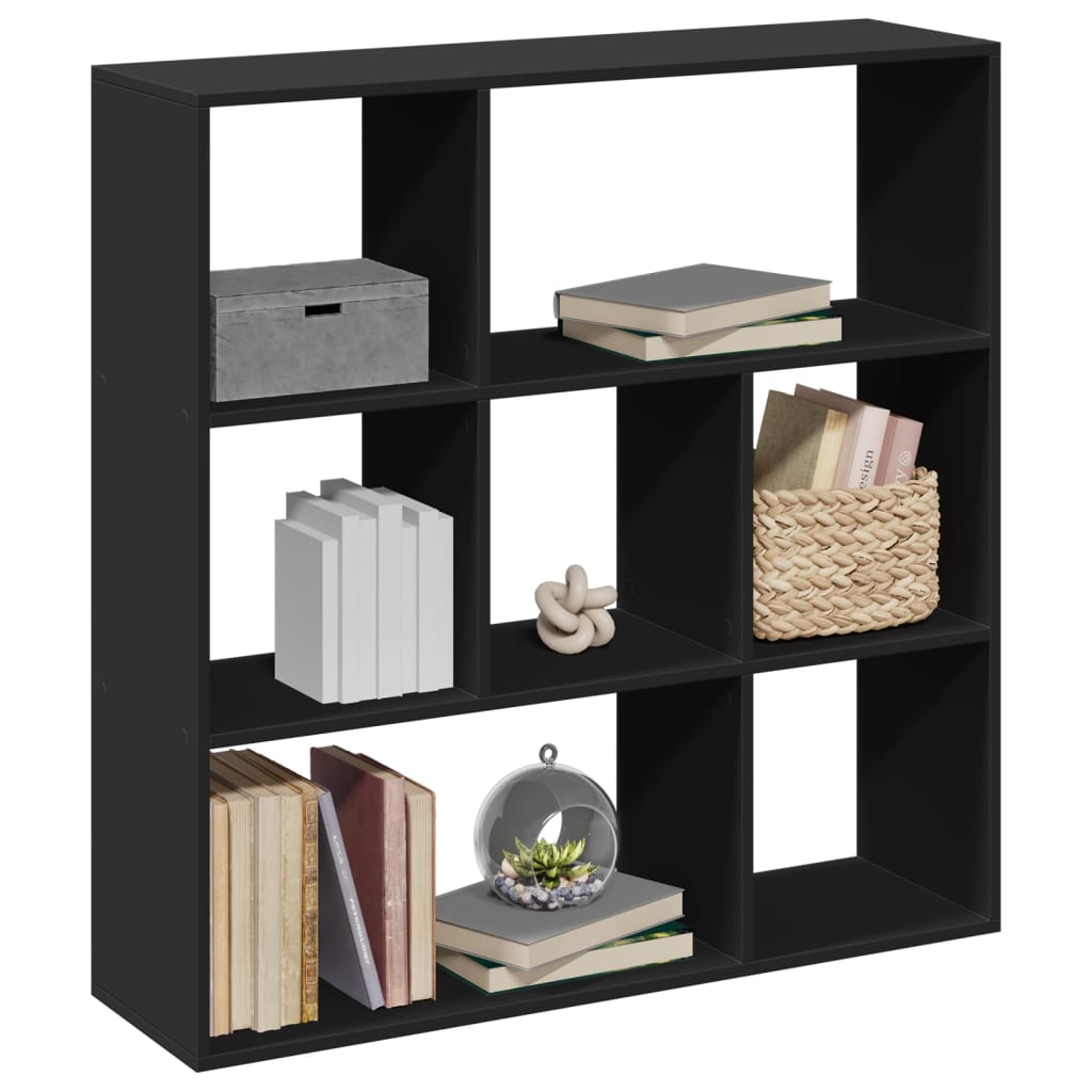 Libreria Divisorio Nera 102x29x103,5 cm in Truciolato