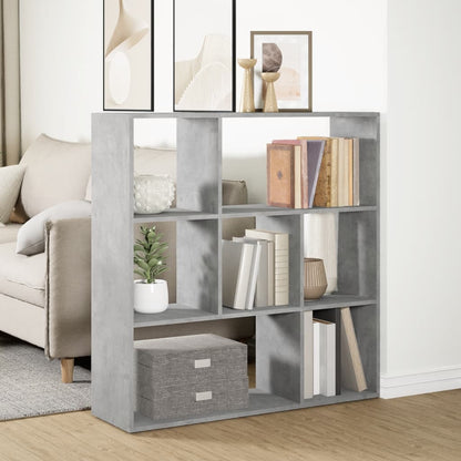 Libreria Divisorio Grigio Cemento 102x29x103,5 cm in Truciolato