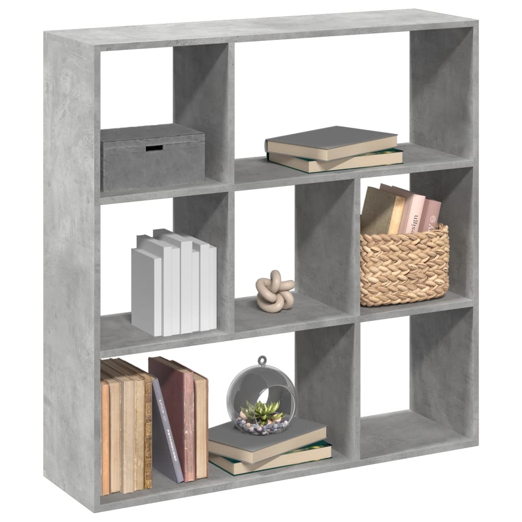 Libreria Divisorio Grigio Cemento 102x29x103,5 cm in Truciolato