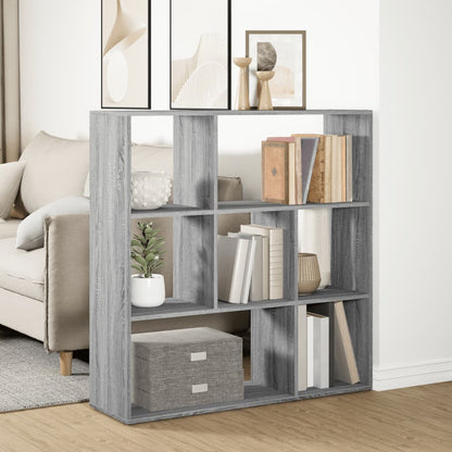 Libreria Divisorio Grigio Sonoma 102x29x103,5 cm in Truciolato