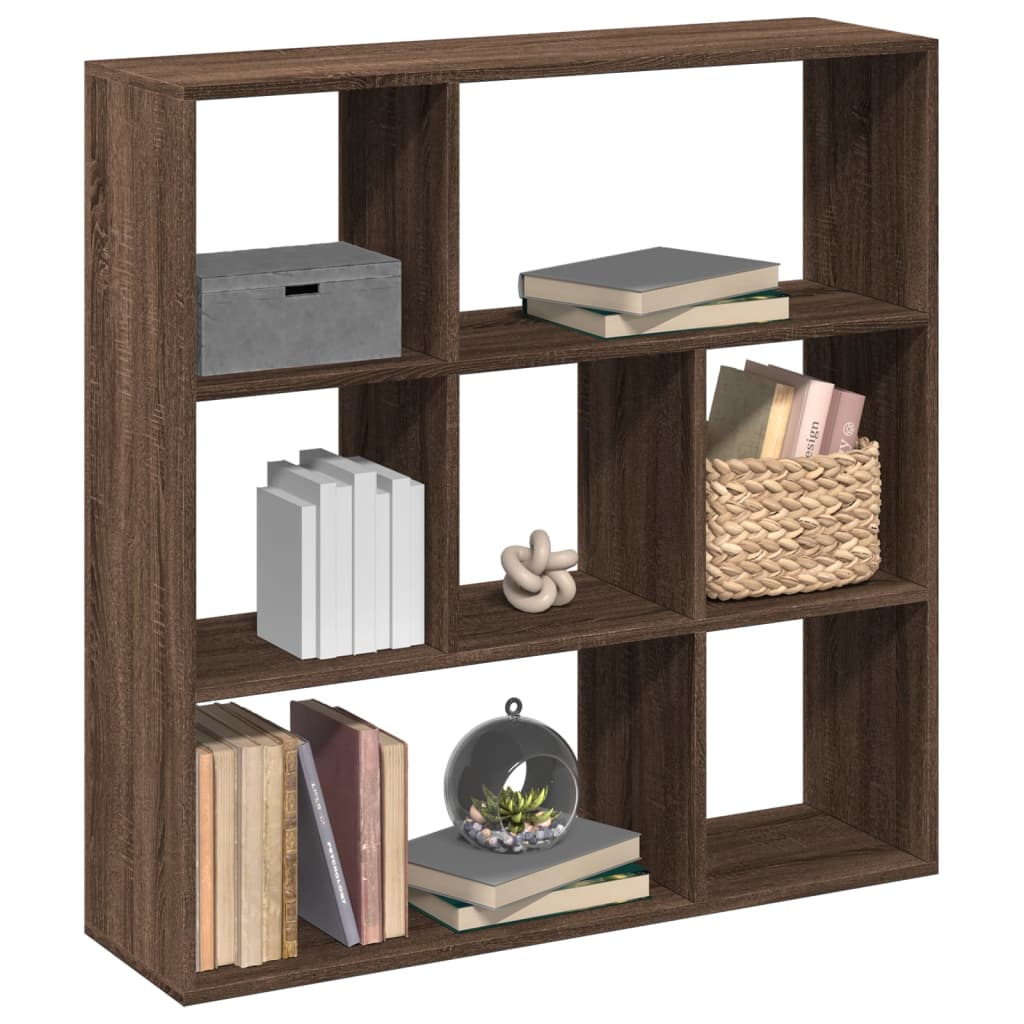 Libreria Divisorio Rovere Marrone 102x29x103,5 cm in Truciolato