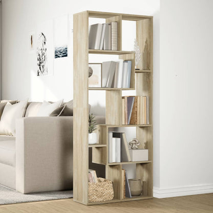 Libreria Divisorio Rovere Sonoma 67x25x161,5 cm in Truciolato