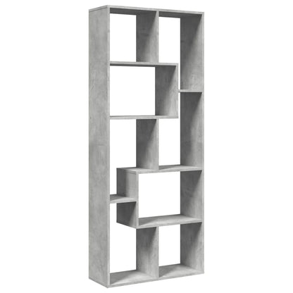 Libreria Divisorio Grigio Cemento 67x25x161,5 cm in Truciolato