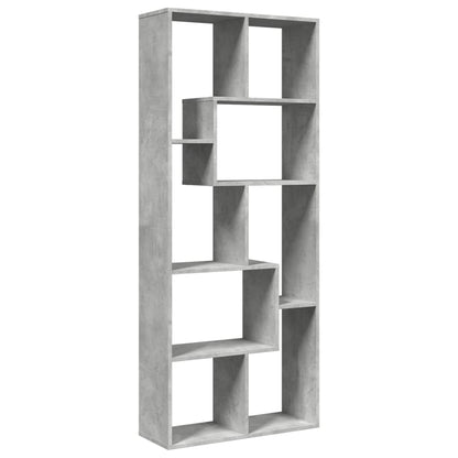 Libreria Divisorio Grigio Cemento 67x25x161,5 cm in Truciolato