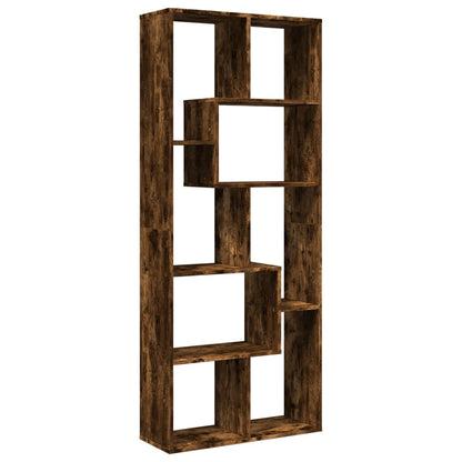 Libreria Divisorio Rovere Fumo 67x25x161,5 cm in Truciolato