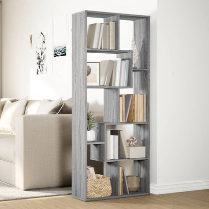 Libreria Divisorio Grigio Sonoma 67x25x161,5 cm in Truciolato