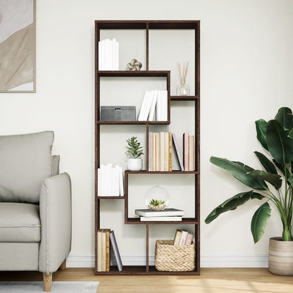 Libreria Divisorio Rovere Marrone 67x25x161,5 cm in Truciolato