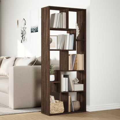 Libreria Divisorio Rovere Marrone 67x25x161,5 cm in Truciolato