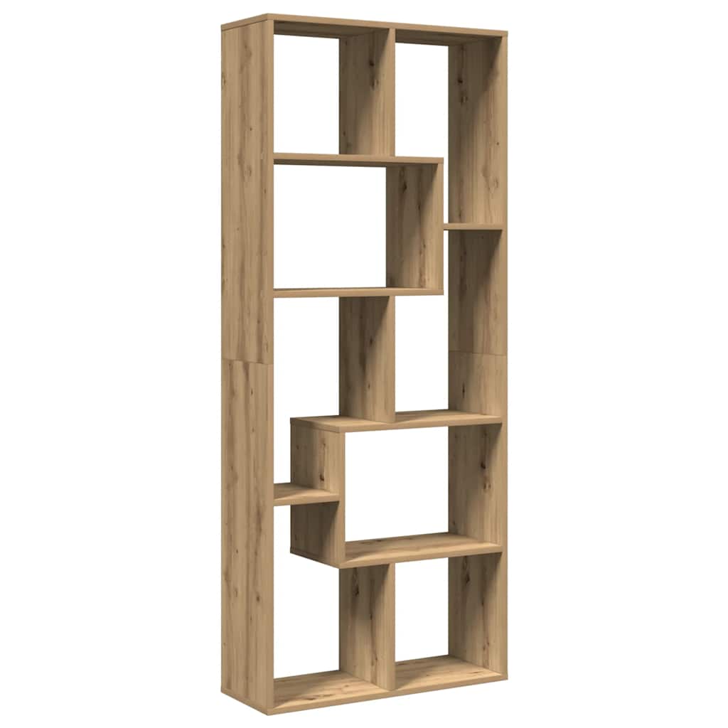 Libreria Divisorio Rovere Artigianale 67x25x161,5 cm Truciolato | homemem39