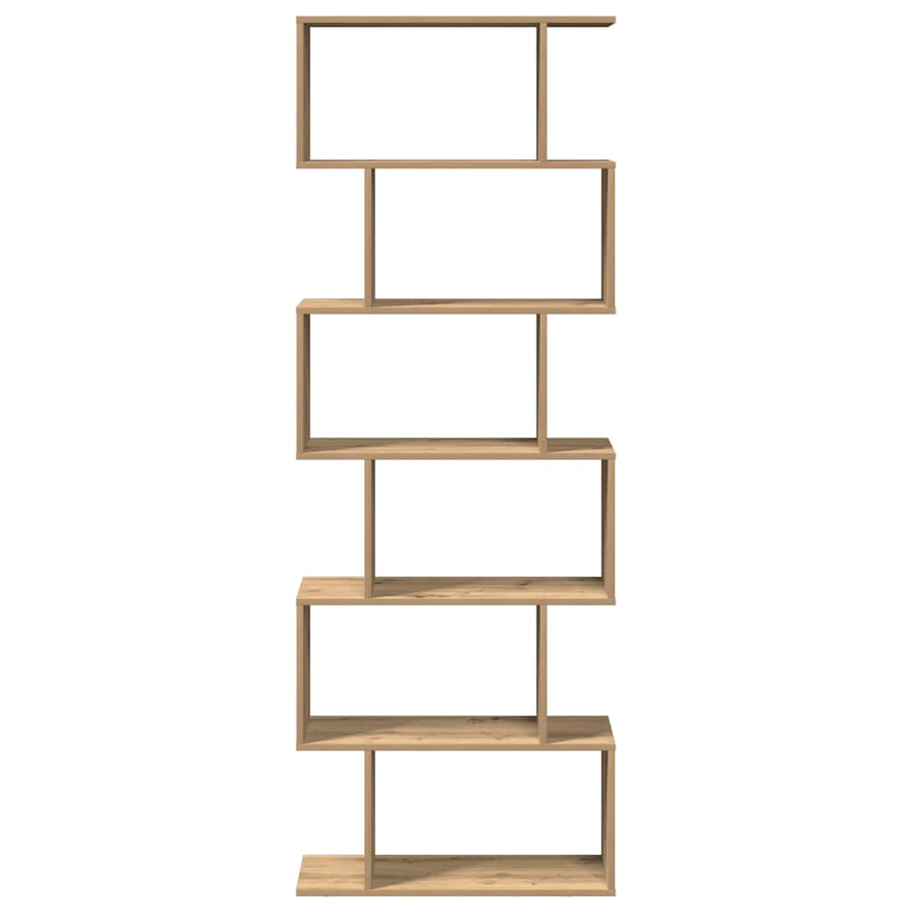 Libreria 6 Ripiani Rovere Artigianale 70x24x193 cm Truciolato | homemem39
