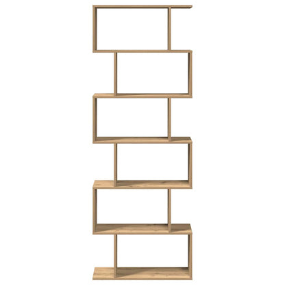 Libreria 6 Ripiani Rovere Artigianale 70x24x193 cm Truciolato | homemem39