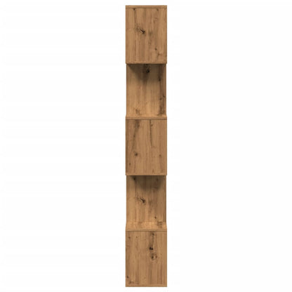 Libreria 5 Ripiani Rovere Artigianale 70x24x161 cm Truciolato | homemem39