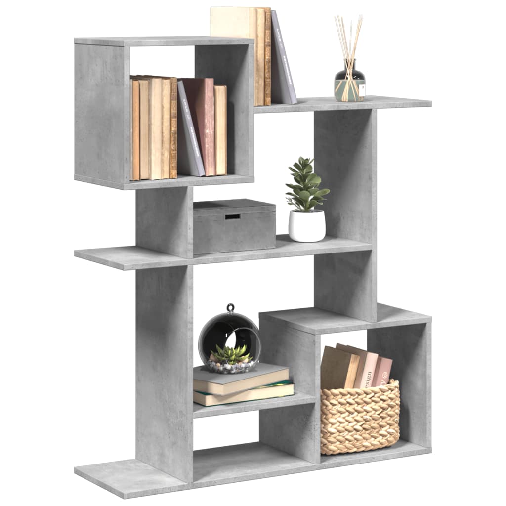 Libreria Divisorio Grigio Cemento 92x29x112 cm in Truciolato