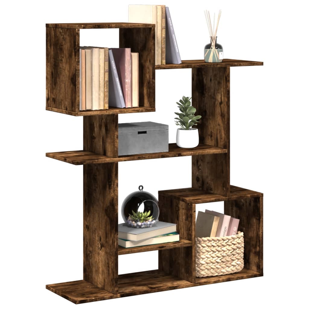 Libreria Divisorio Rovere Fumo 92x29x112 cm in Truciolato