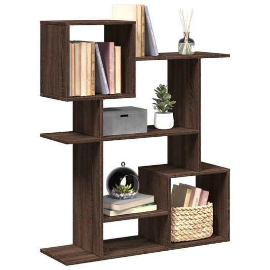 Libreria Divisorio Rovere Marrone 92x29x112 cm in Truciolato