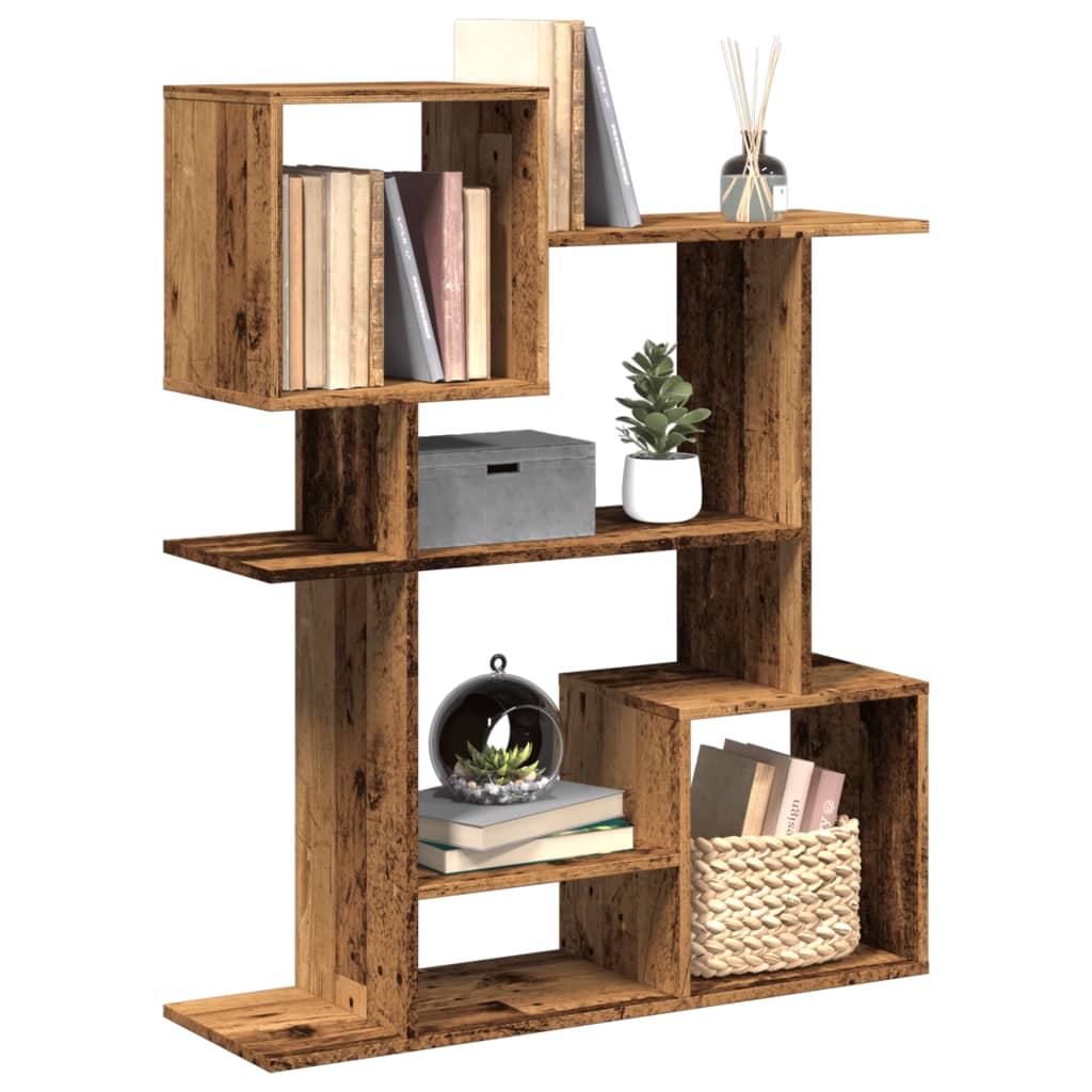 Libreria Divisorio Legno Antico 92x29x112 cm in Truciolato