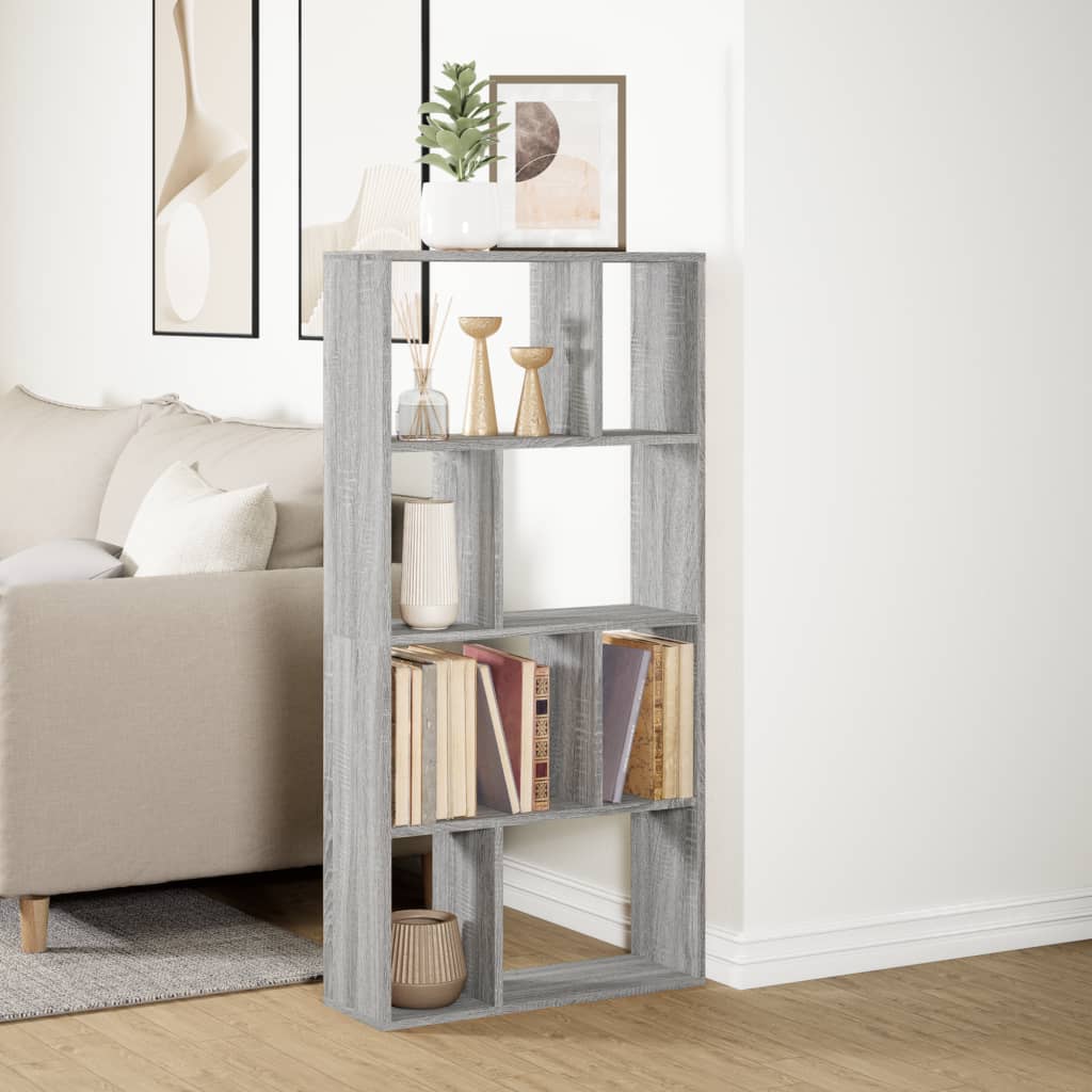 Libreria Grigio Sonoma 60x20x120 cm in Truciolato