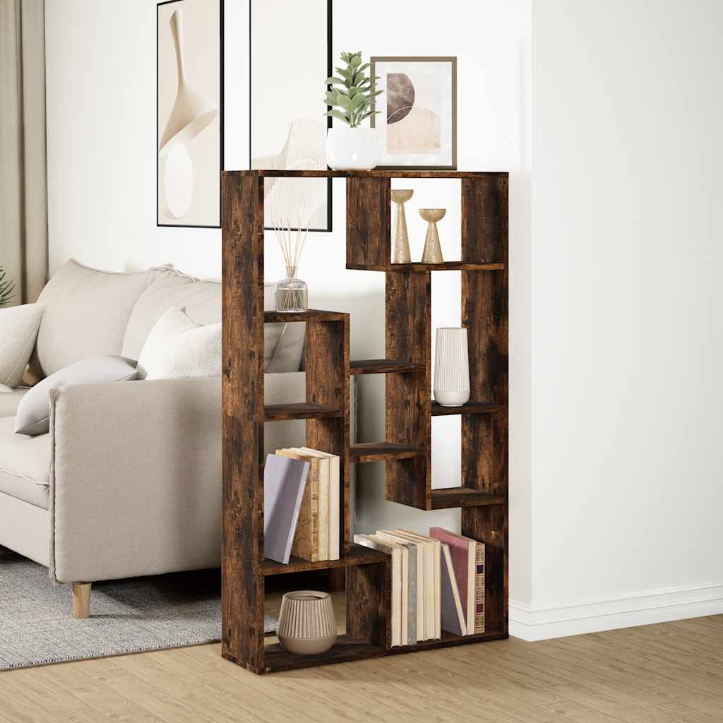 Libreria Rovere Fumo 72x20x120,5 cm in Truciolato | homemem39