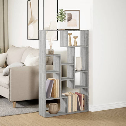 Libreria Grigio Sonoma 72x20x120 cm in Truciolato