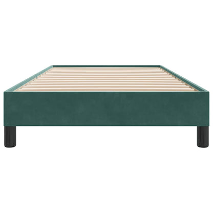 Giroletto senza Materasso Verde Scuro 80x210 cm in Velluto