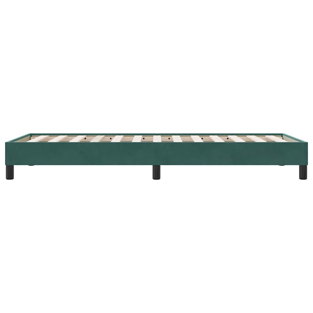 Giroletto senza Materasso Verde Scuro 80x210 cm in Velluto