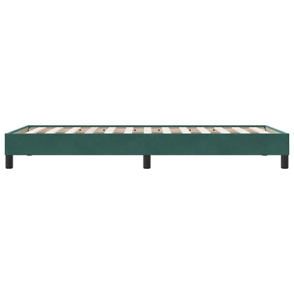 Giroletto senza Materasso Verde Scuro 80x210 cm in Velluto