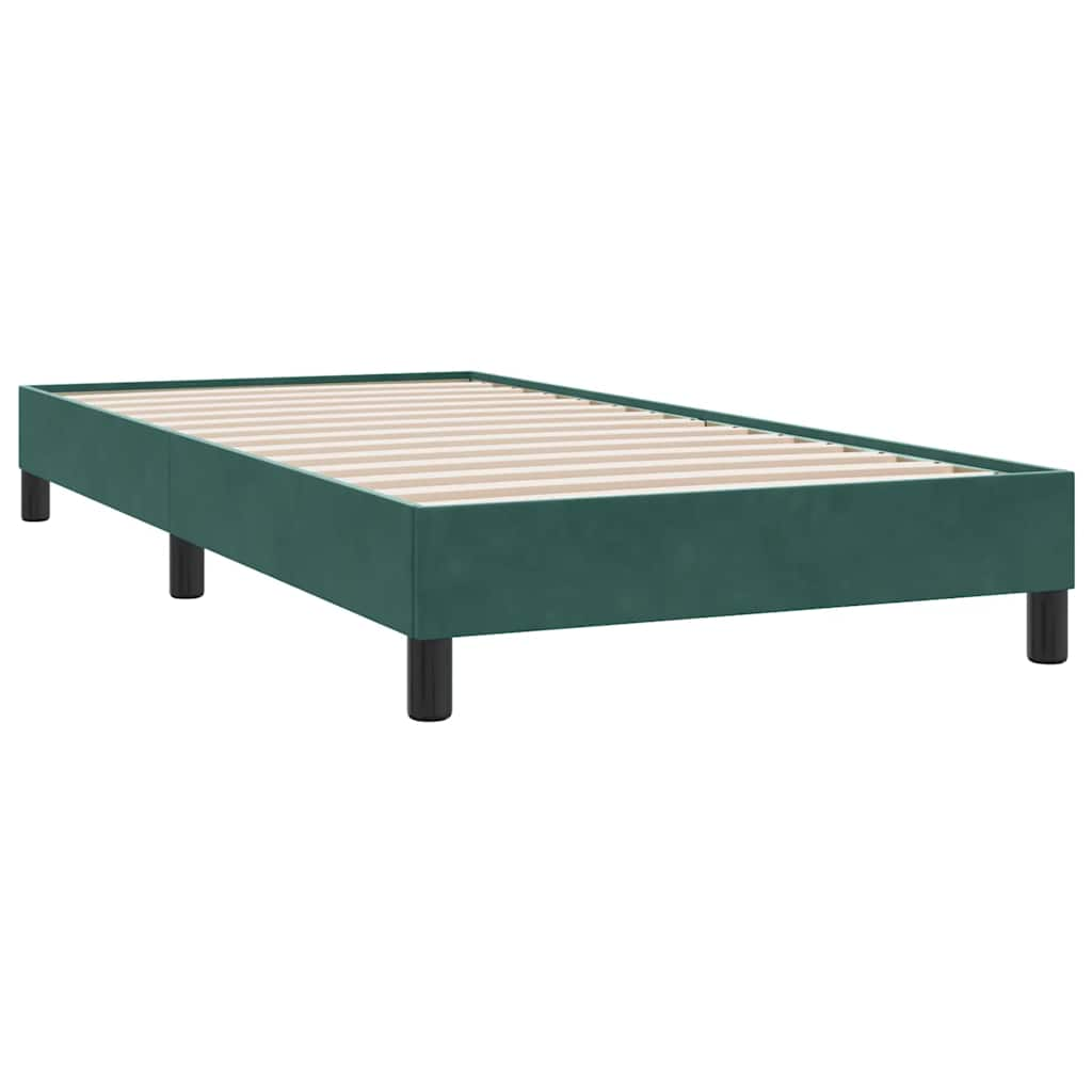 Giroletto senza Materasso Verde Scuro 80x210 cm in Velluto