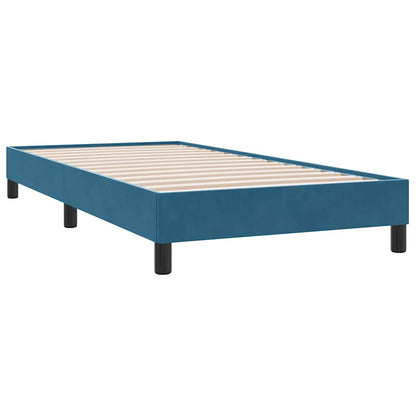 Giroletto senza Materasso Blu Scuro 80x210 cm in Velluto