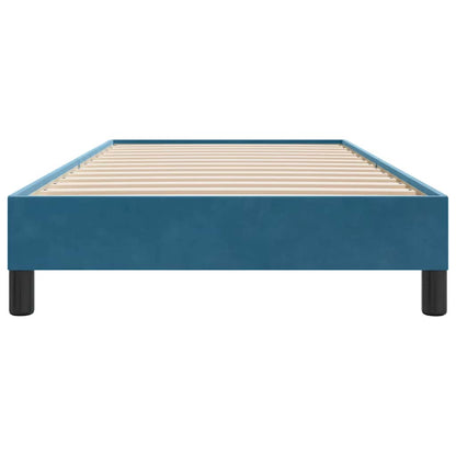 Giroletto senza Materasso Blu Scuro 80x210 cm in Velluto