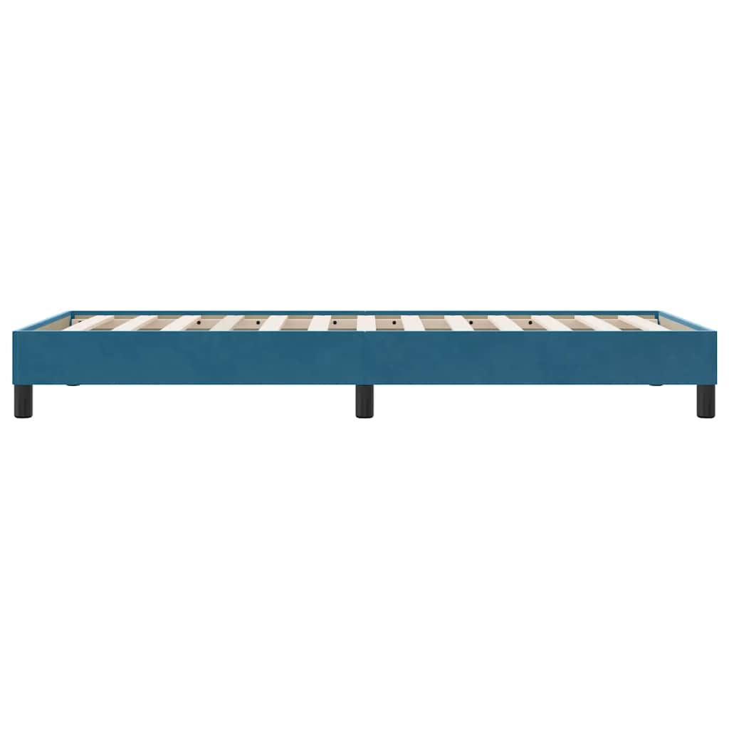 Giroletto senza Materasso Blu Scuro 80x210 cm in Velluto