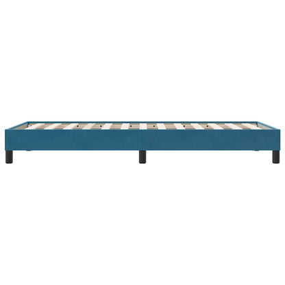 Giroletto senza Materasso Blu Scuro 80x210 cm in Velluto