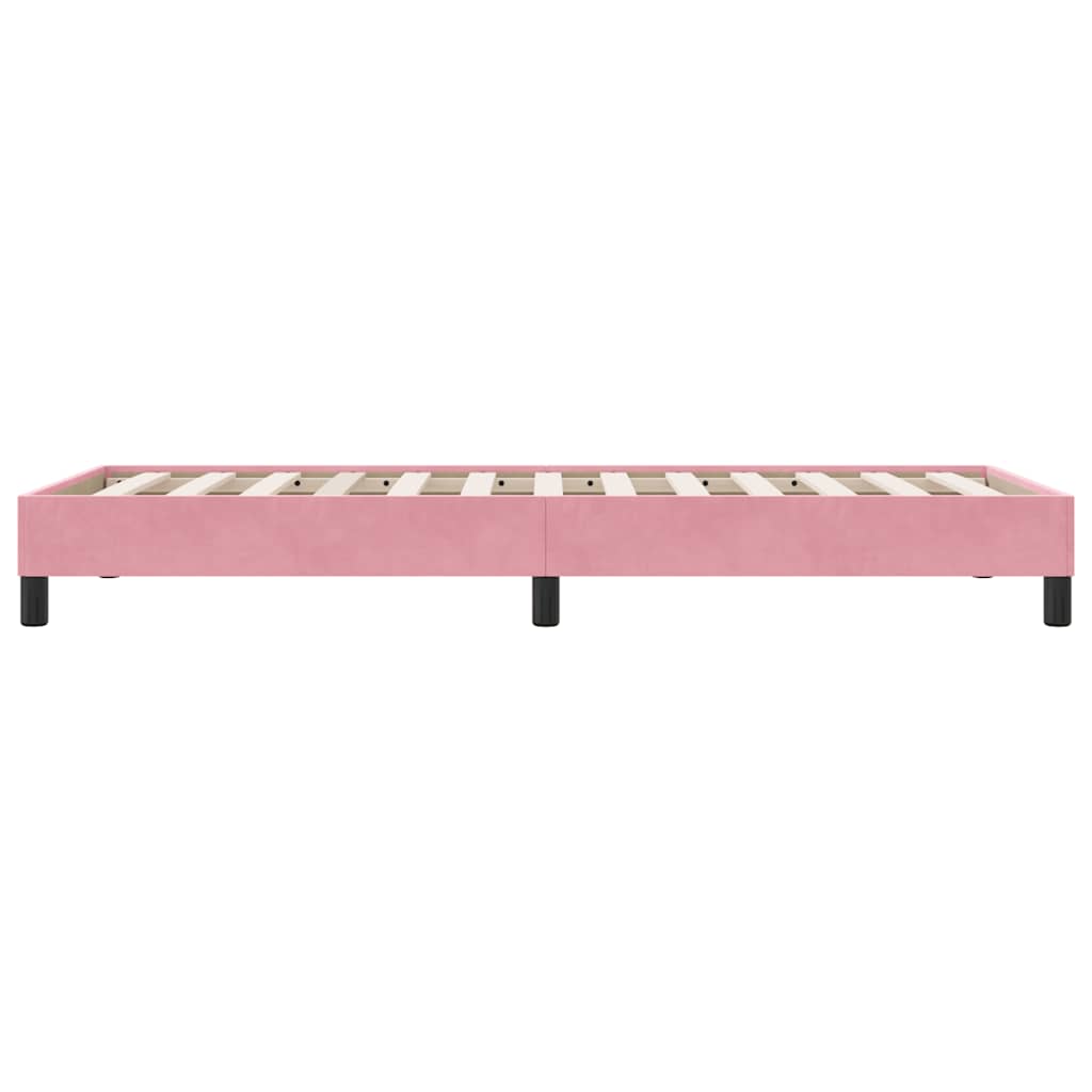 Giroletto senza Materasso Rosa 90x210 cm in Velluto