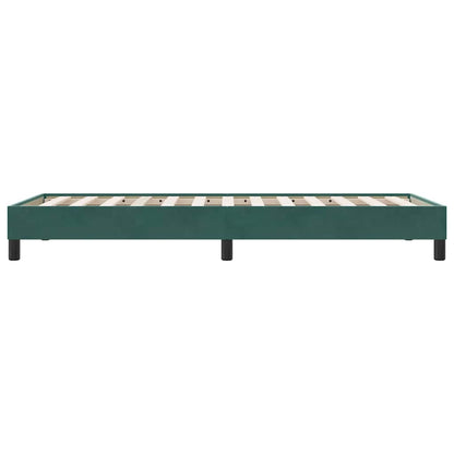 Giroletto senza Materasso Verde Scuro 100x210 cm in Velluto