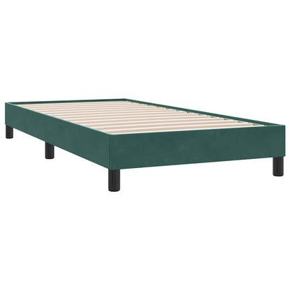 Giroletto senza Materasso Verde Scuro 100x210 cm in Velluto