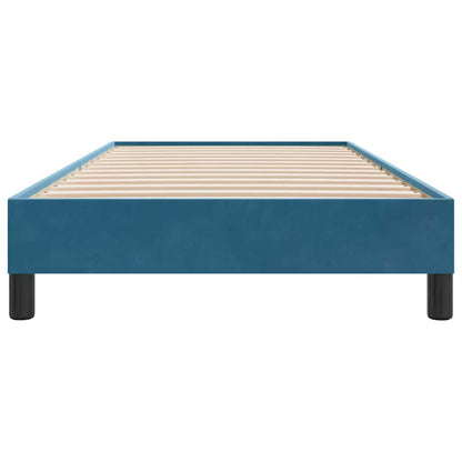 Giroletto senza Materasso Blu Scuro 100x210 cm in Velluto