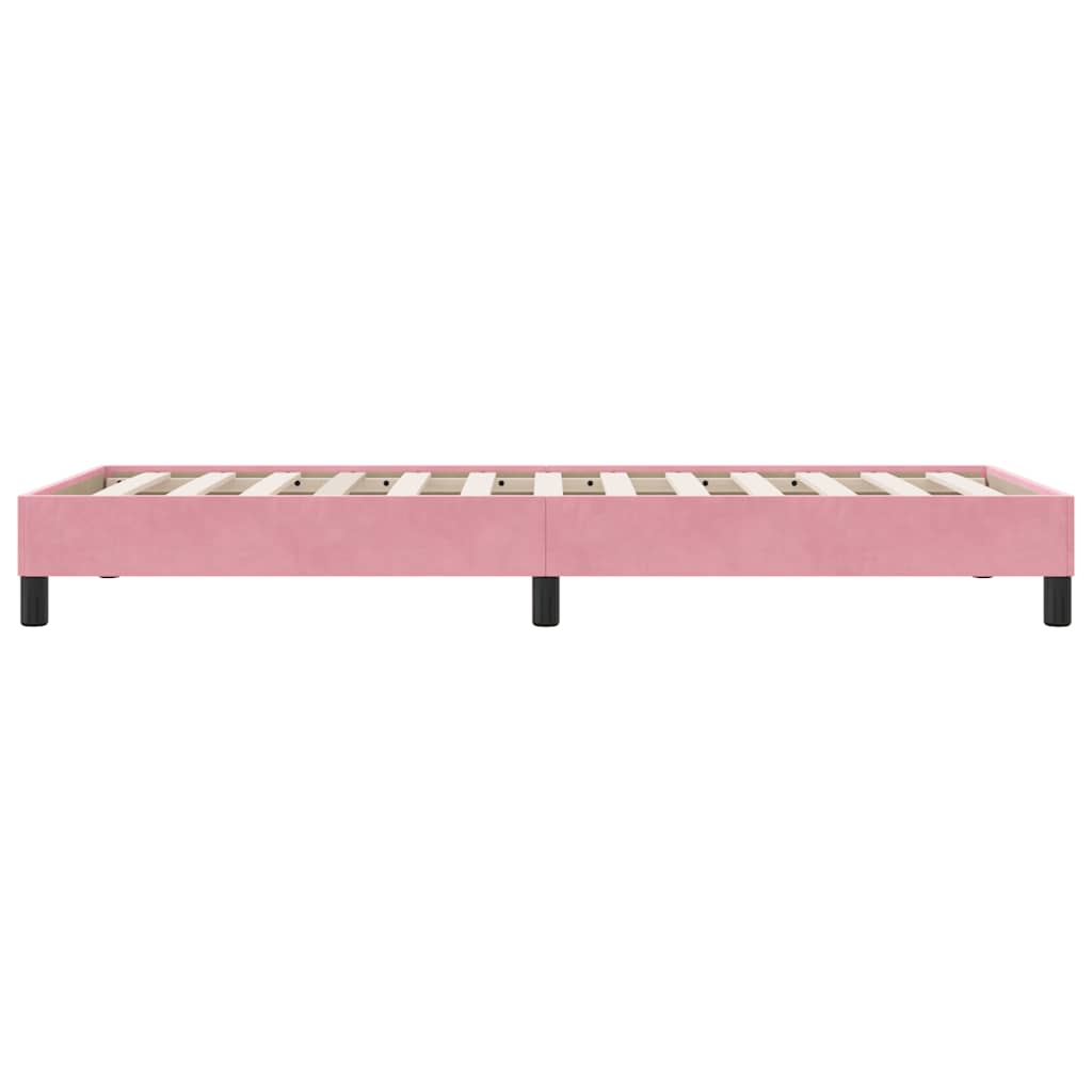 Giroletto senza Materasso Rosa 100x210 cm in Velluto