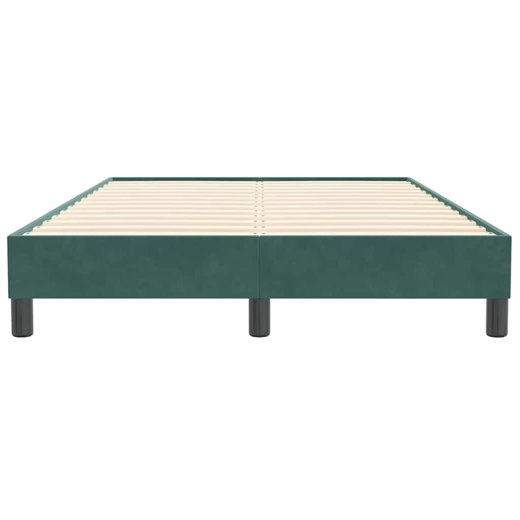 Giroletto senza Materasso Verde Scuro 120x210 cm in Velluto