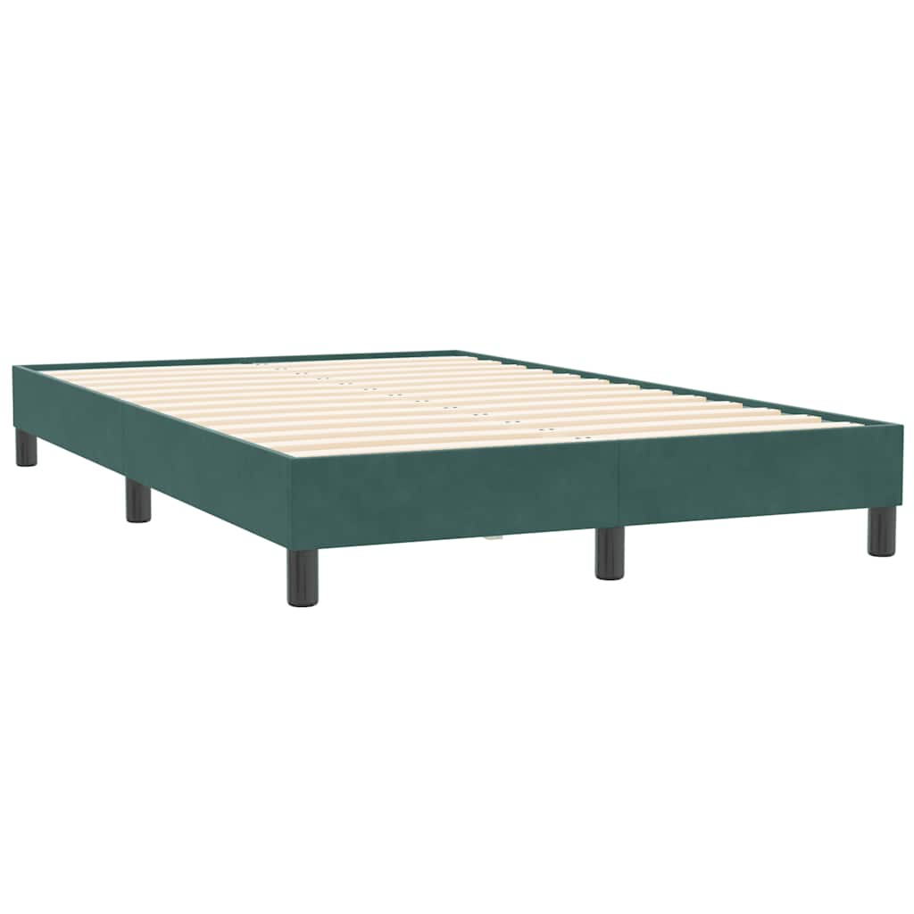 Giroletto senza Materasso Verde Scuro 120x210 cm in Velluto