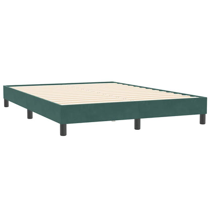 Giroletto senza Materasso Verde Scuro 160x210 cm in Velluto