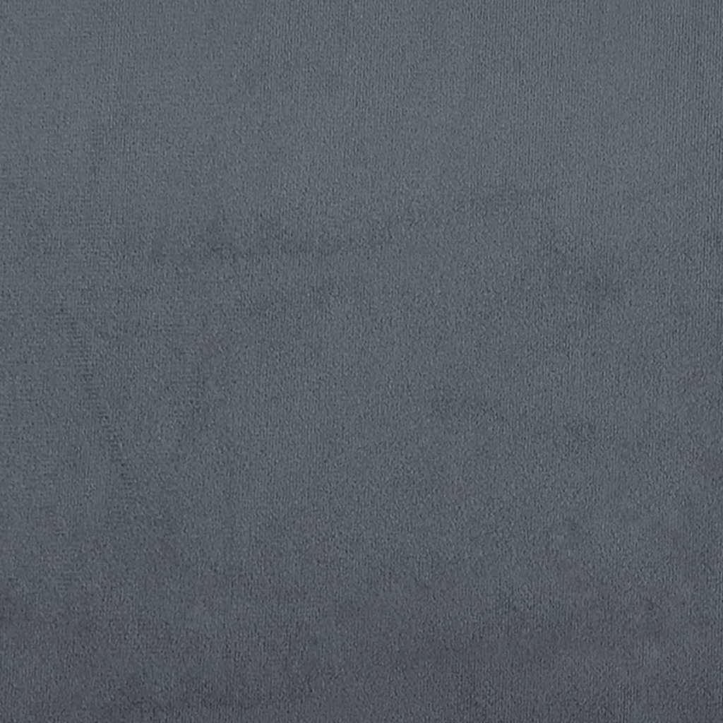 Giroletto senza Materasso Grigio Scuro 180x210 cm Velluto